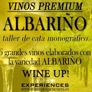 Taller de cata con vinos premium variedad ALBARIÑO